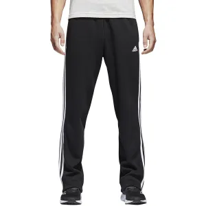 Adidas Essentials 3 Stripes Fleece Mens Pants Black/White