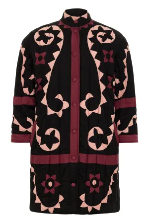 Applique Quilted Coat - Final Sale