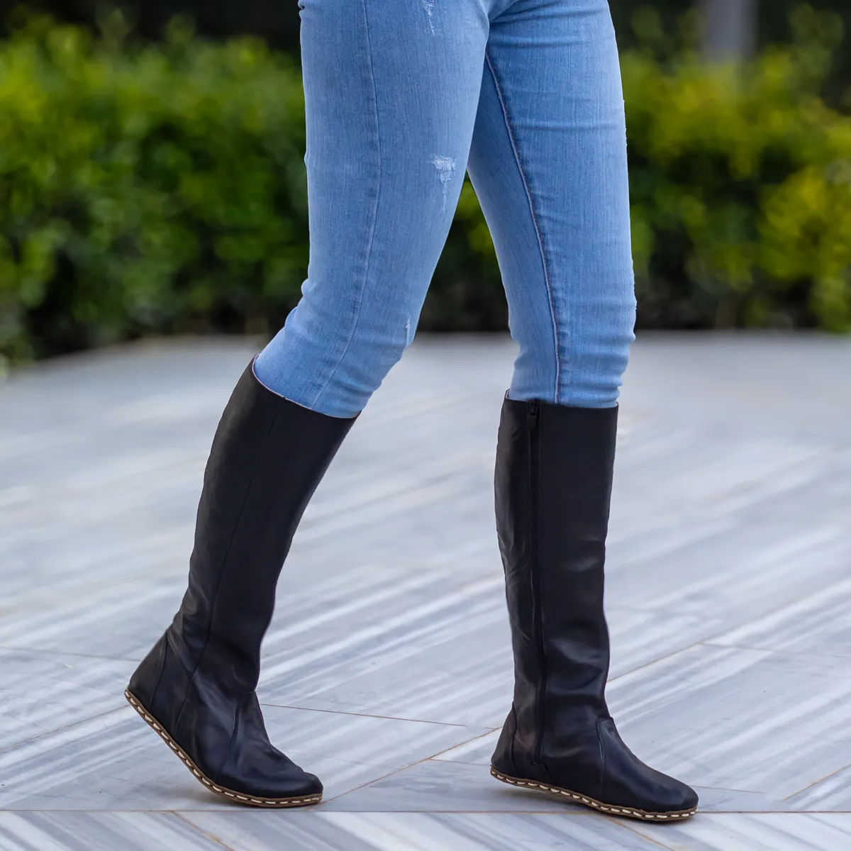 Barefoot Long Boots Black for Women