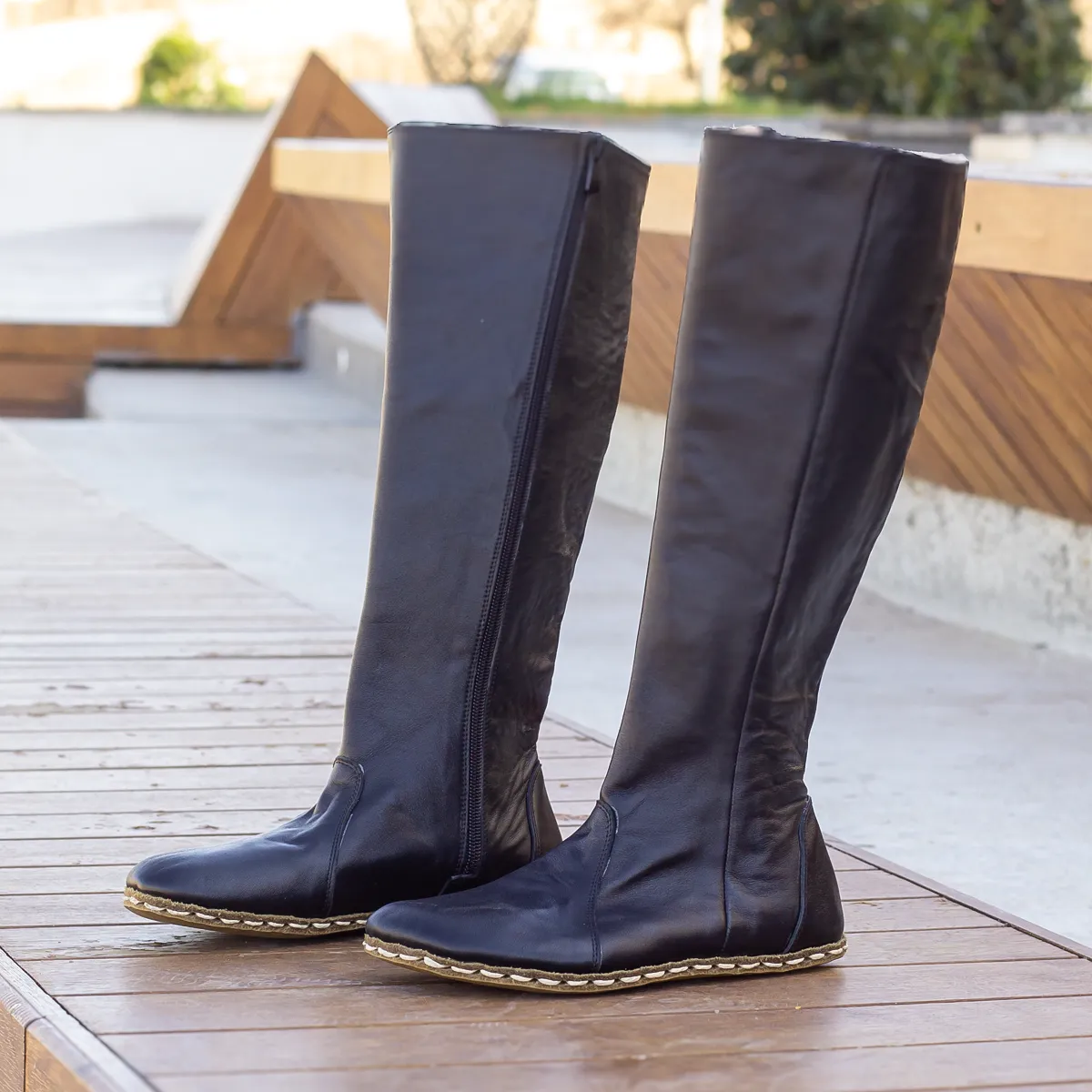 Barefoot Long Boots Black for Women