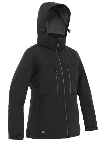 Bisley Women's Flx & Move Hooded Soft Shell Jacket (BJL6570)