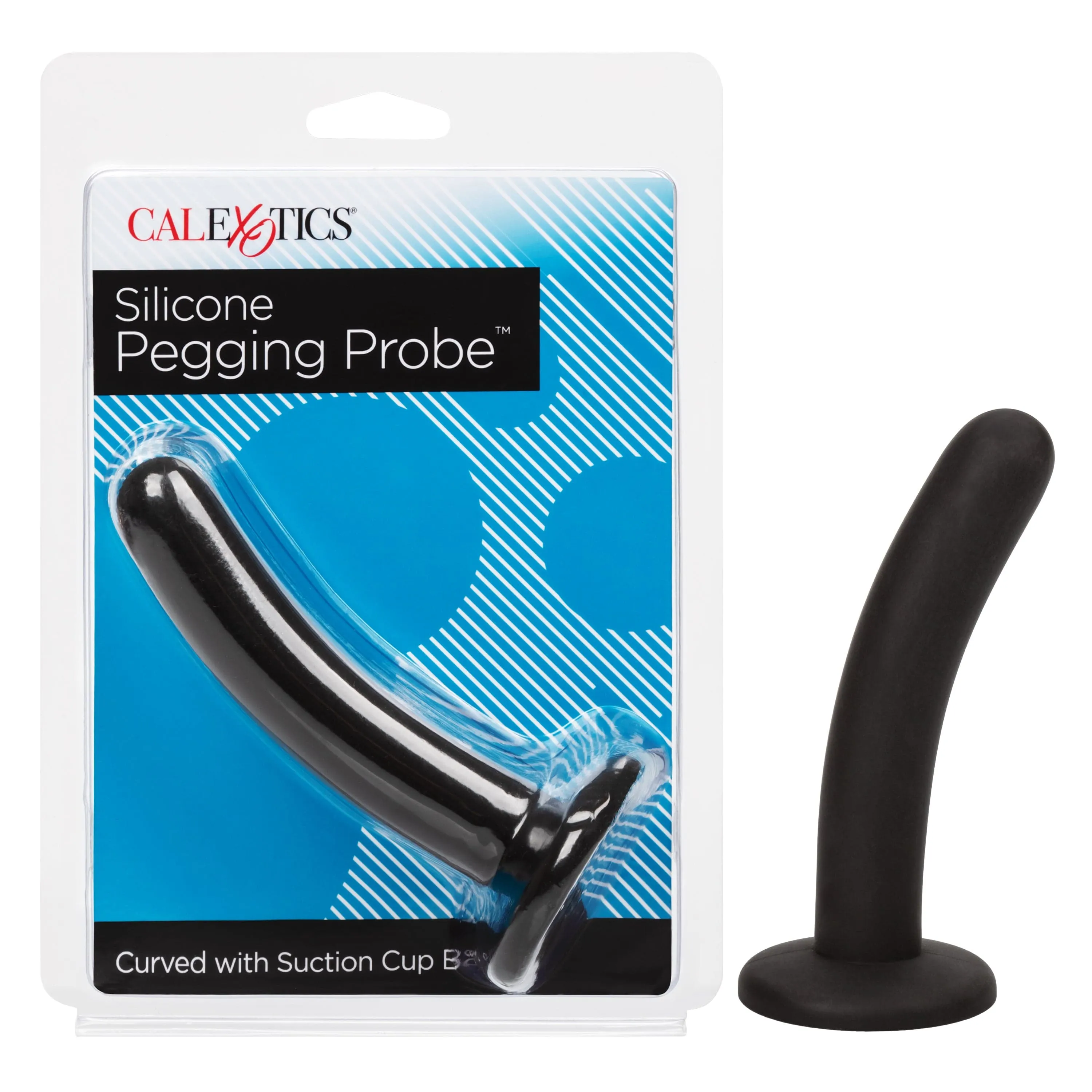 California Exotics - Silicone Pegging Probe Strap On Dildo 5" (Black)