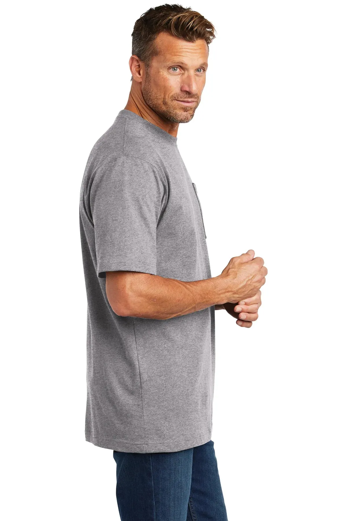 Carhartt Workwear Custom Pockets T-Shirts, Heather Grey