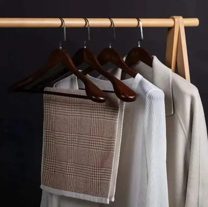 Chic Wooden Hanger Collection for Stylish Closet Arrangement