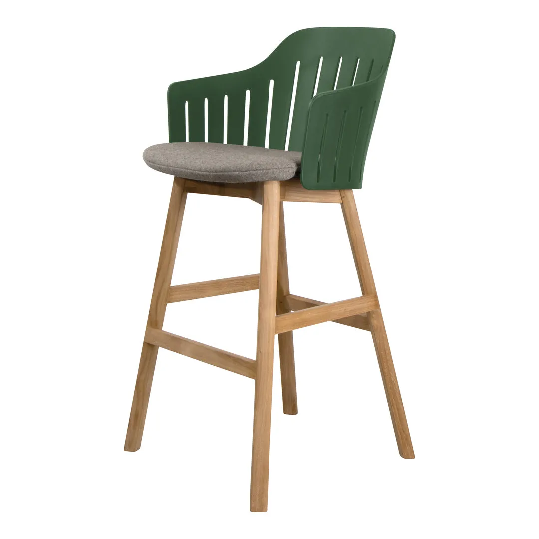 Choice Bar Chair - Wood Base - w/ Seat Cushion