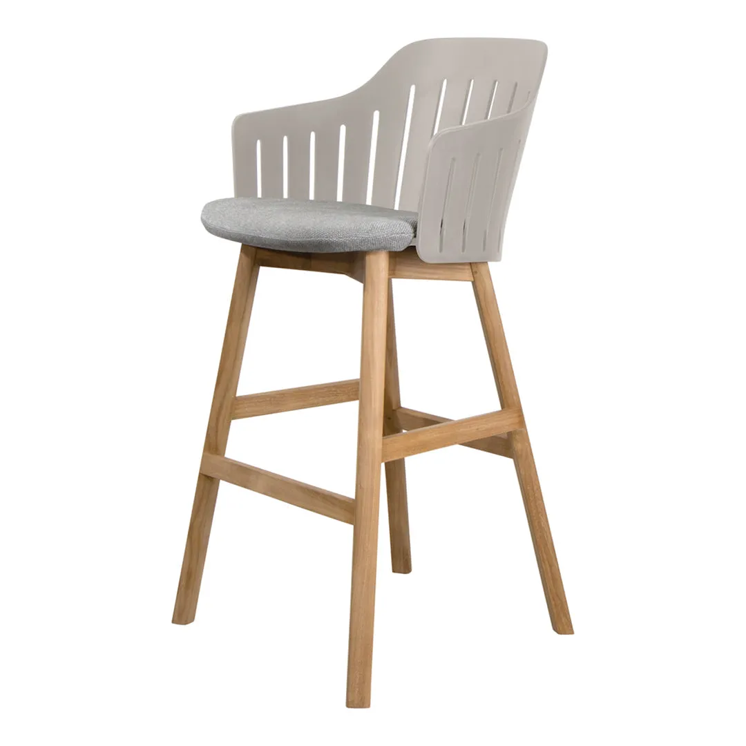 Choice Bar Chair - Wood Base - w/ Seat Cushion