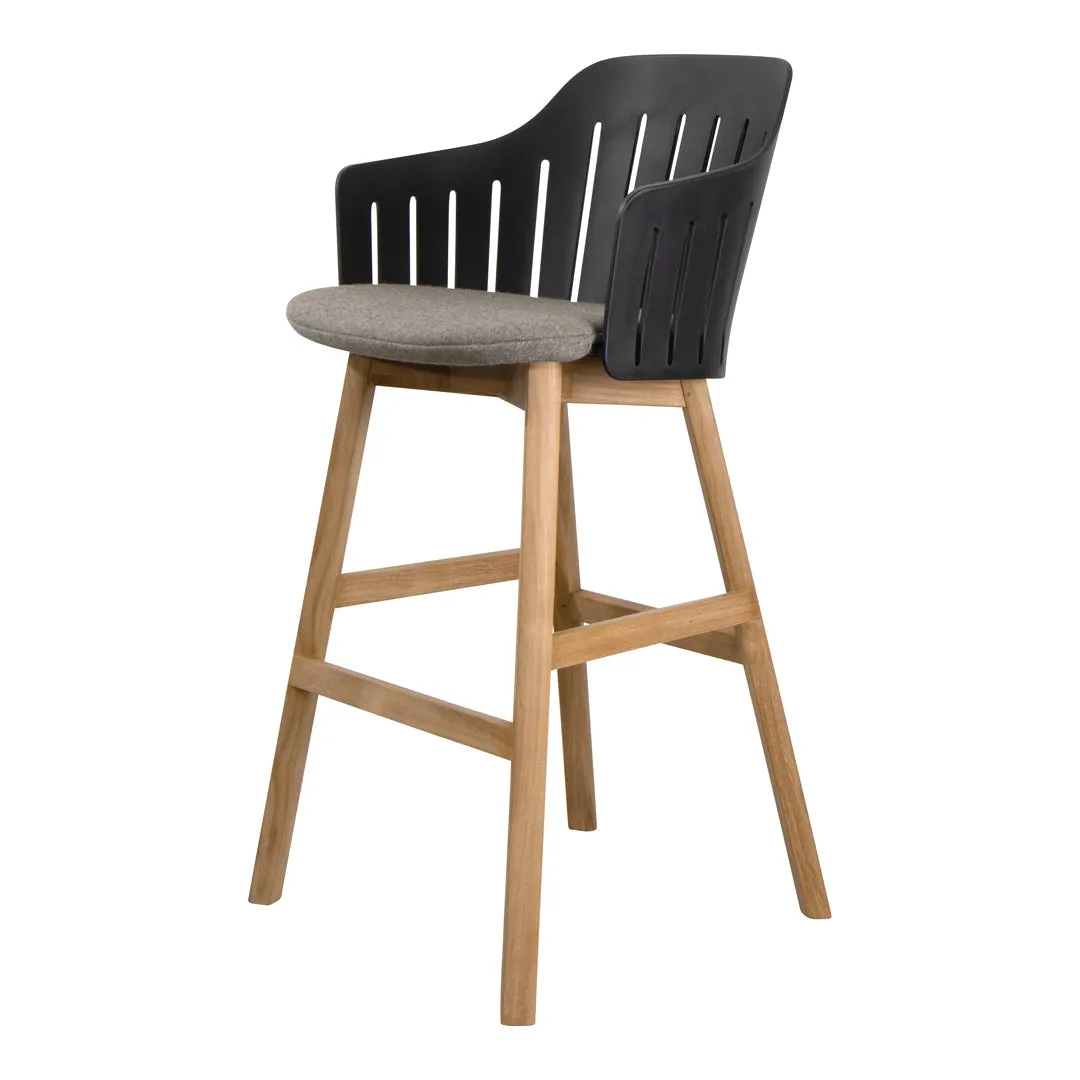 Choice Bar Chair - Wood Base - w/ Seat Cushion