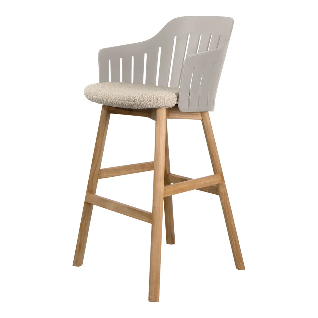 Choice Bar Chair - Wood Base - w/ Seat Cushion