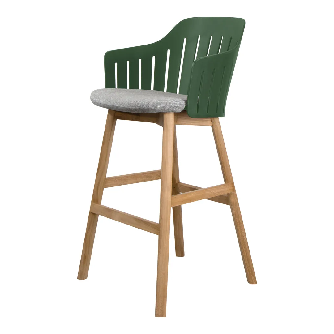 Choice Bar Chair - Wood Base - w/ Seat Cushion