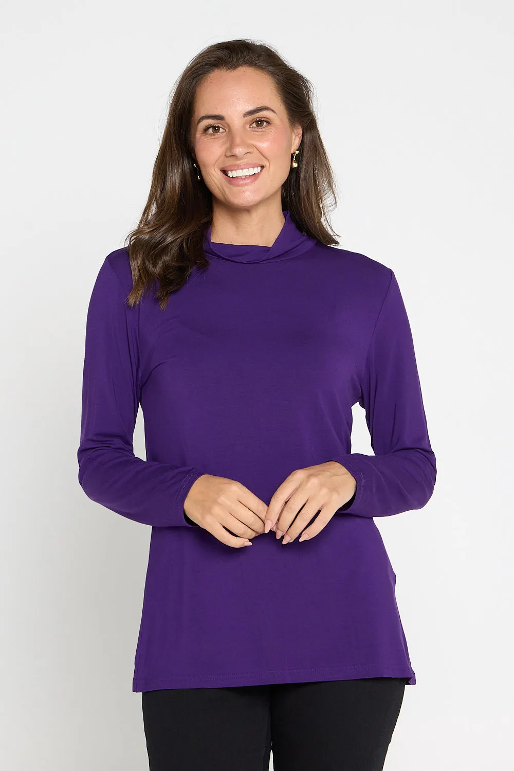 Deb Bamboo Skivvy - Eggplant