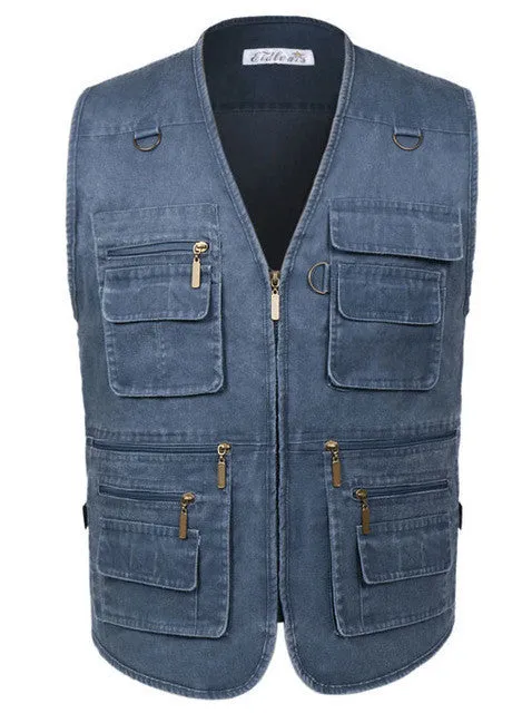 Denim Vest Jean Sleeveless Jacket