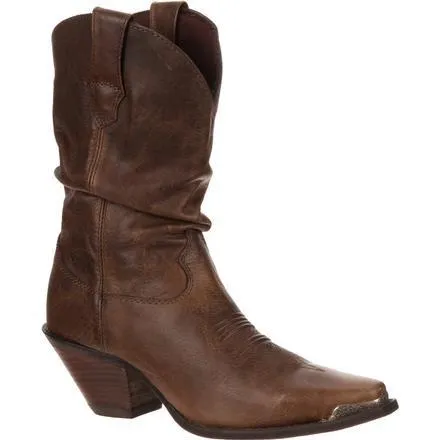 Durango Women's Crush Brown Slouch Western Boot RD3494