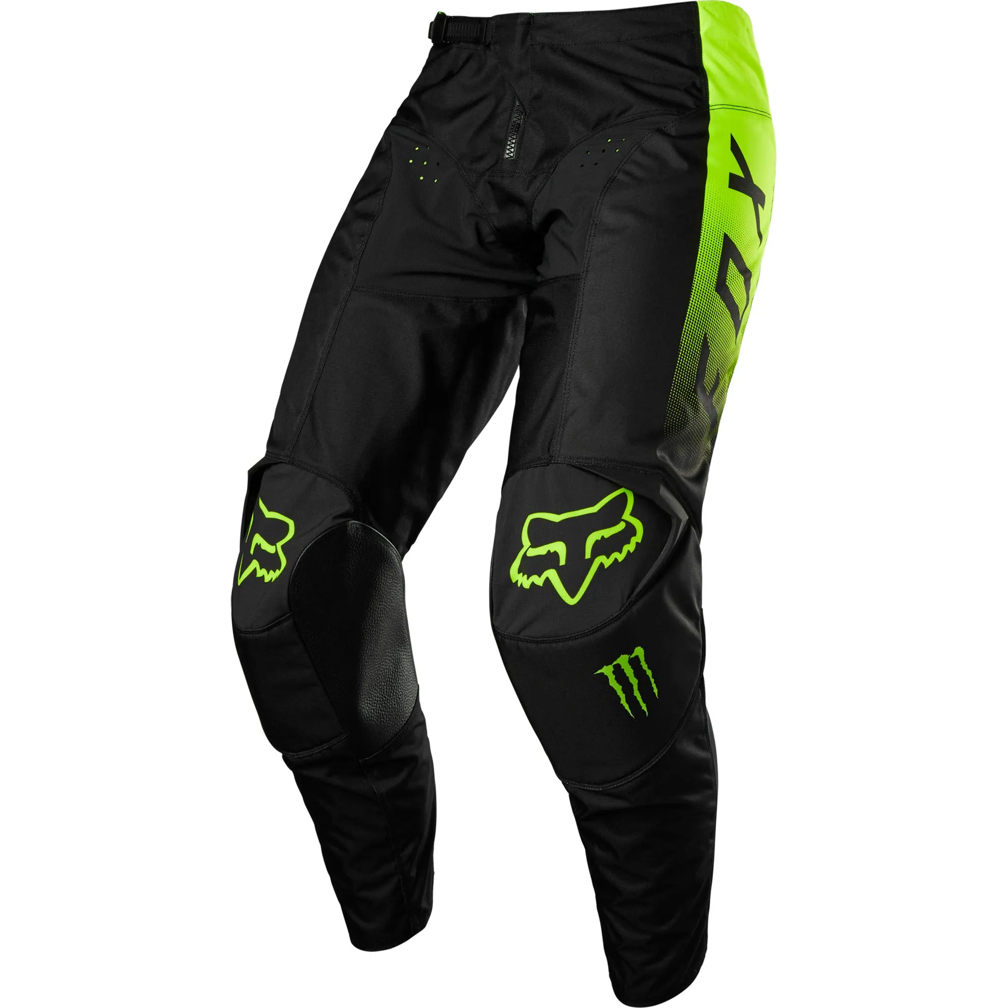 Fox Racing  Mens 180 Monster Pants Heat Resistant TruMotion Stretch MotoX Black