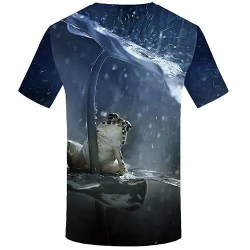 Frog T shirts Men Animal T-shirts 3d Leaf T-shirts Graphic Water Tshirt Anime Harajuku Tshirts Novelty Short Sleeve summer