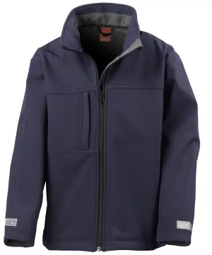 Junior classic softshell 3-layer jacket | Navy