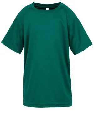 Junior performance aircool tee | Bottle Green