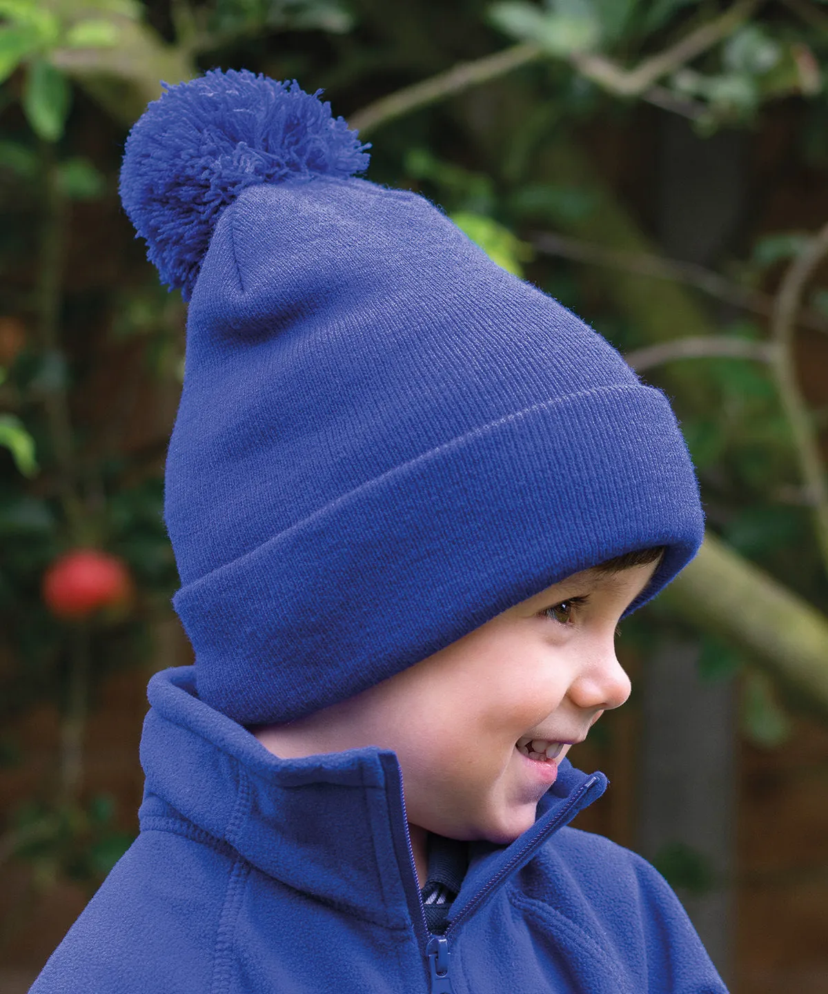 Junior pom pom beanie | Grey