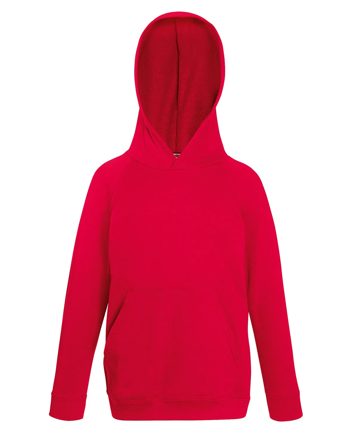 Kids lightweight hooded sweatshirt | Red