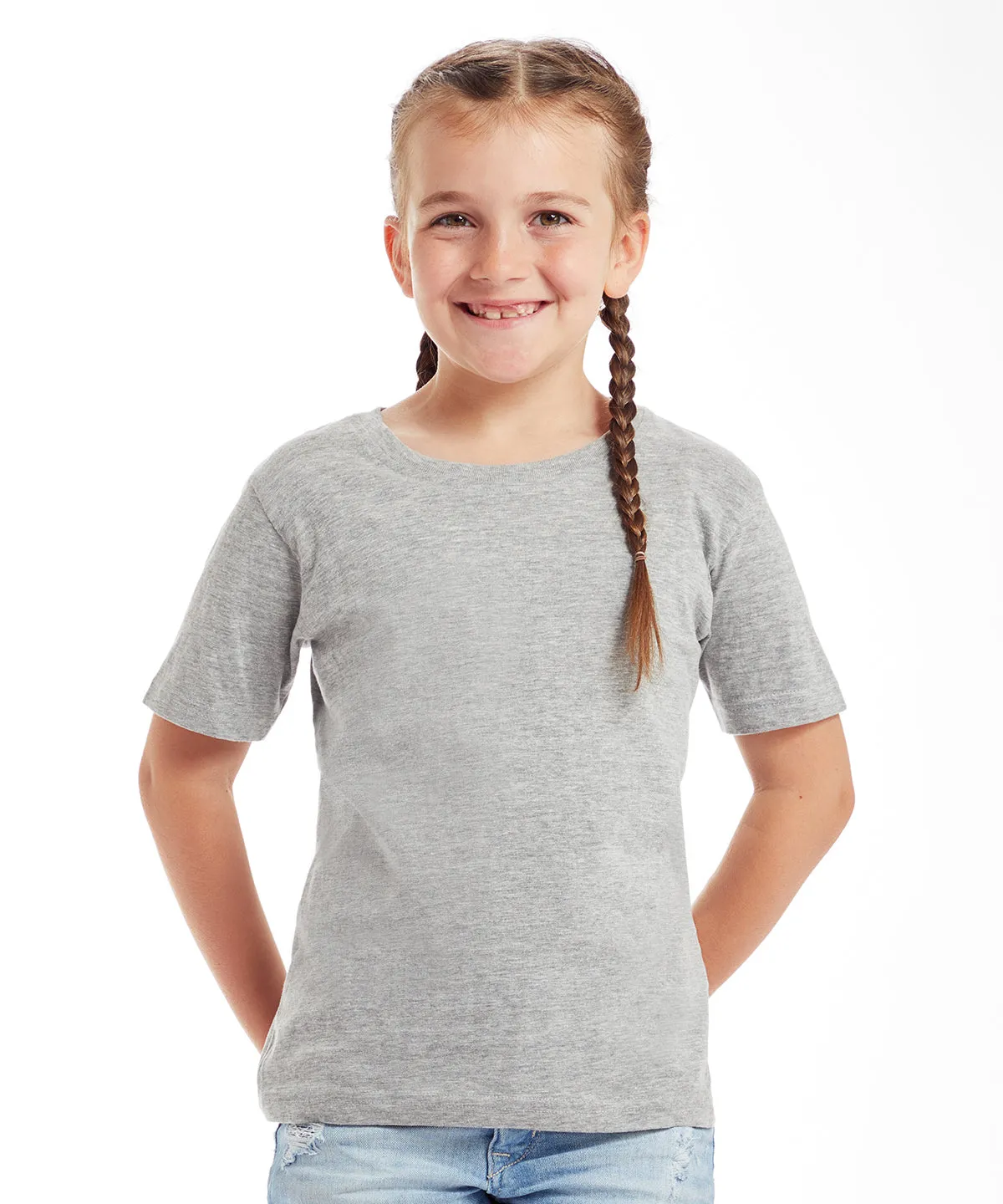 Kids supersoft T | Black/Heather Grey