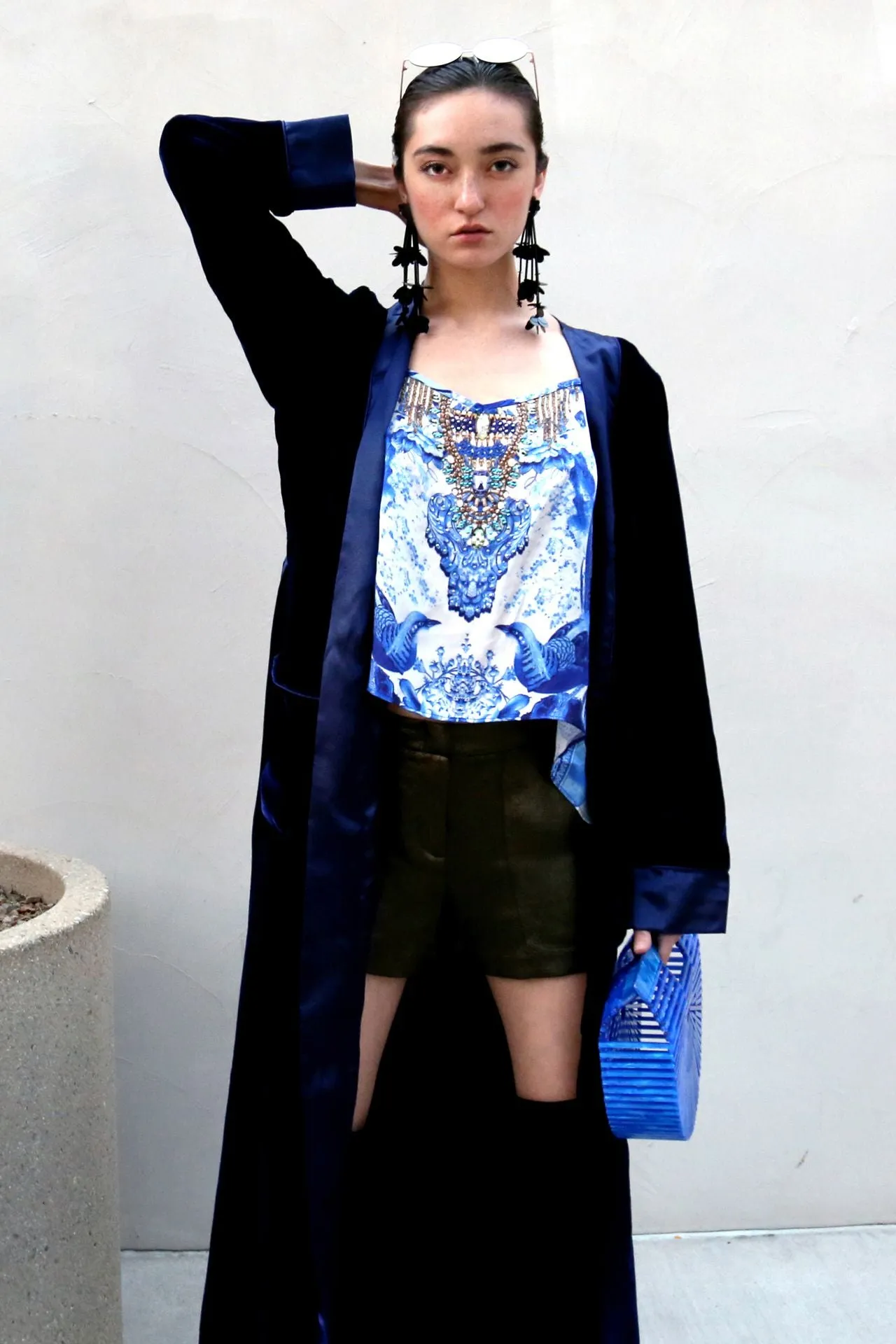 Long Duster Jackets in Blue