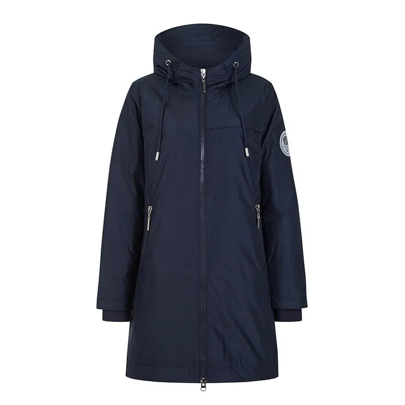 Long Hooded Windproof Women's Down Parka Coat