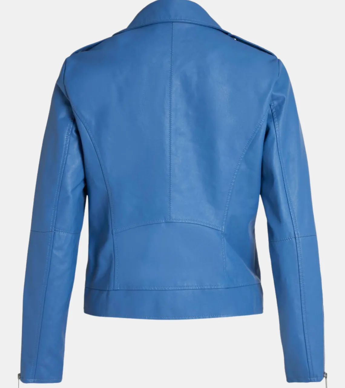 Luisa Women's Cobalt Biker's Leather Jacket