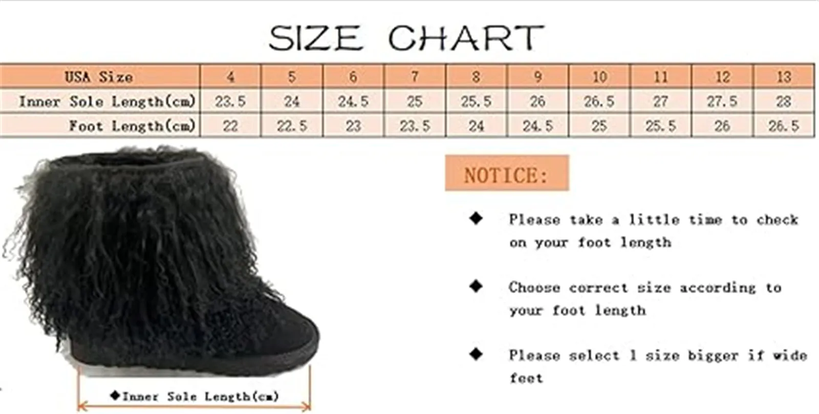 Medium Tube Fluffy Mongolian Long Curly Sheep Boots For Women Furry Warm Snow Booties Multiple Color Boot With Full Wool Coverage