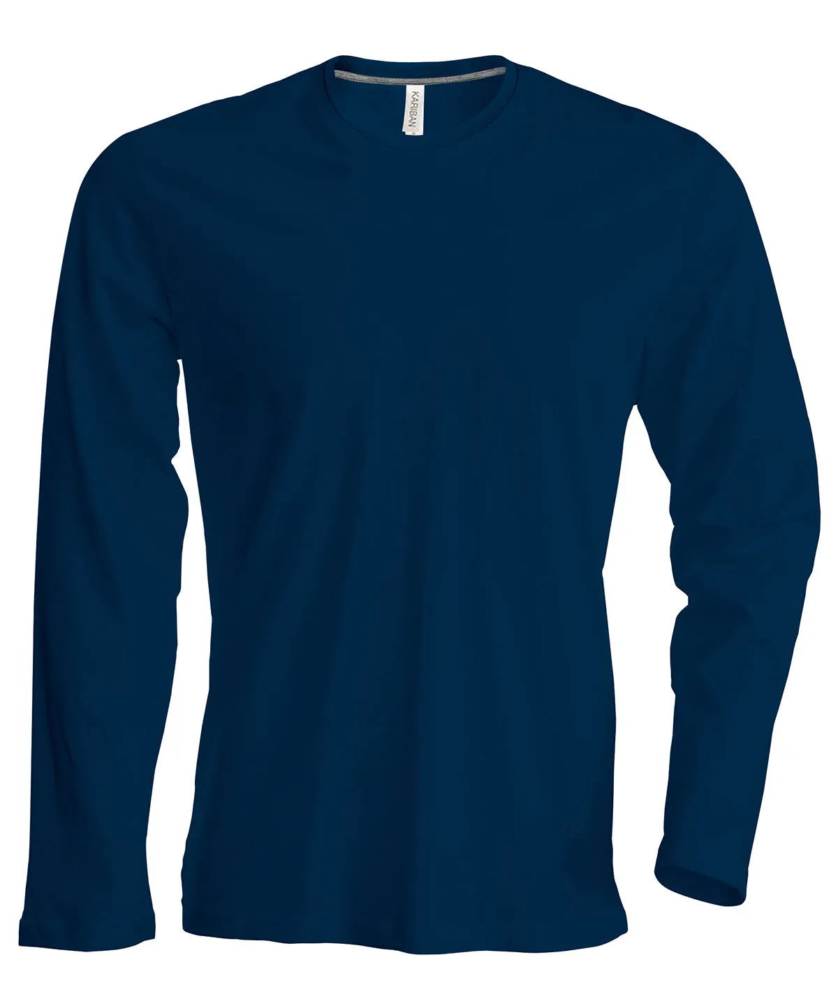 Mens long-sleeved crew neck T-shirt | Navy