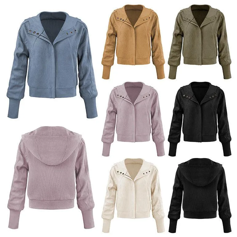 Patchwork Zipper Cardigan