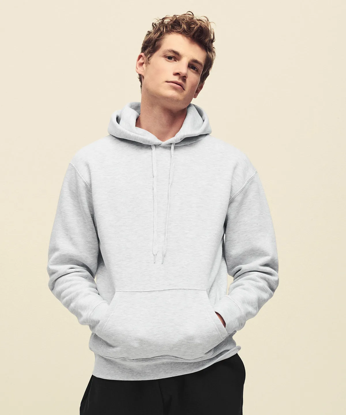 Premium 70/30 hooded sweatshirt | Heather Grey