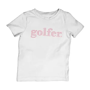 "Golfer" Gingham Tee (Pink Print)