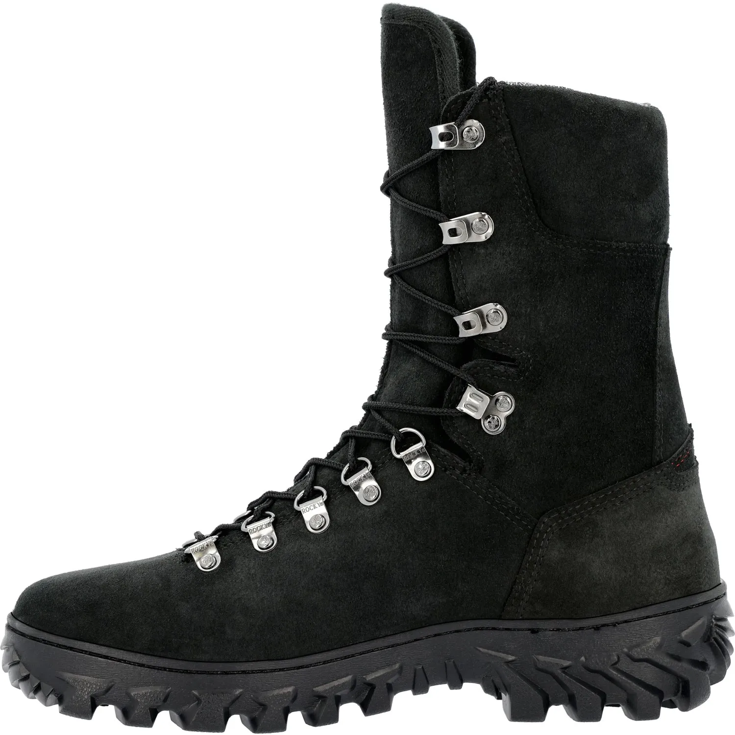 Rocky Mens Code Red Wildlands 77 Black Leather Firefighter Boots