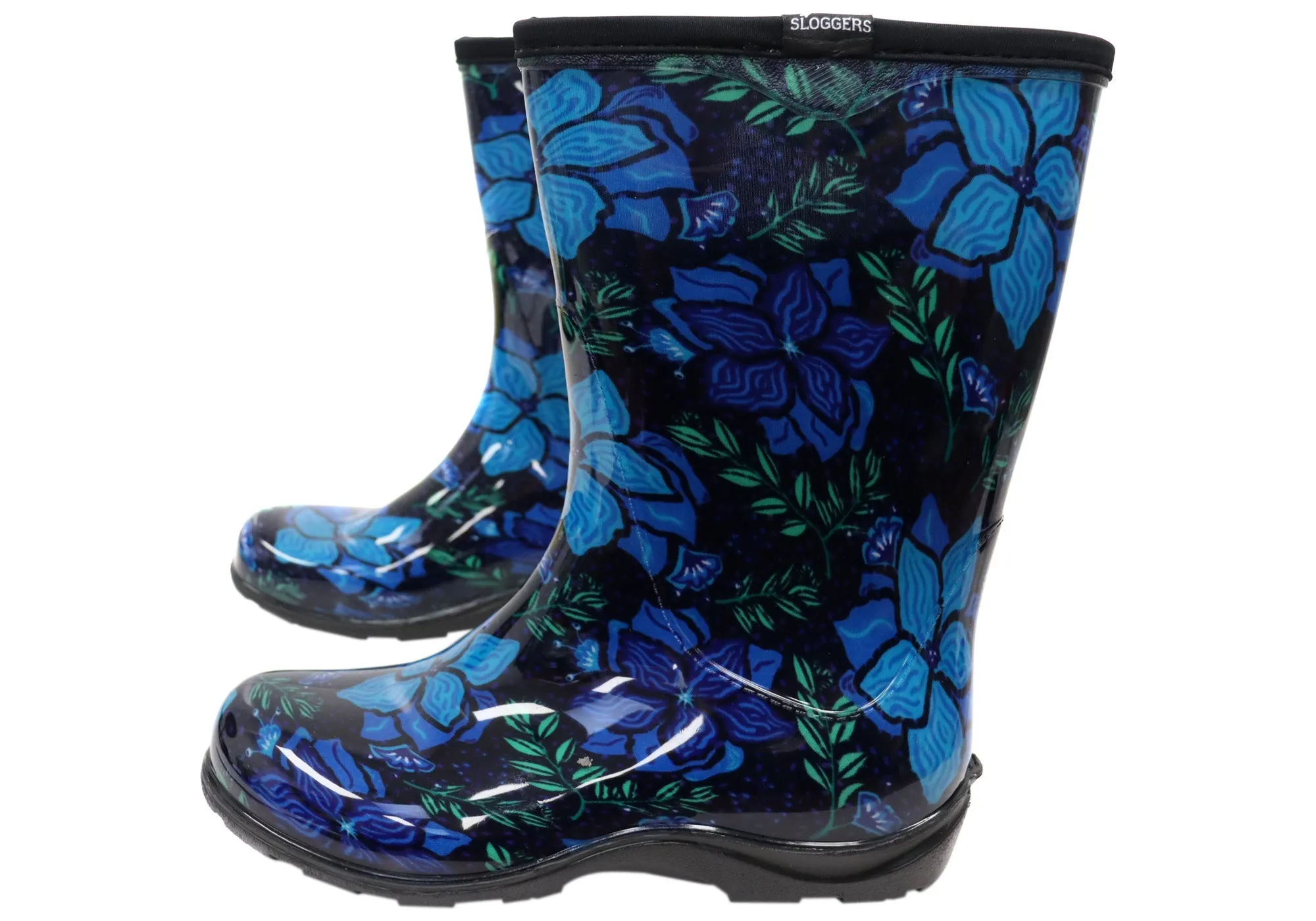 Sloggers Comfortable Womens Splash Gum Boots Spring Surprise Blue