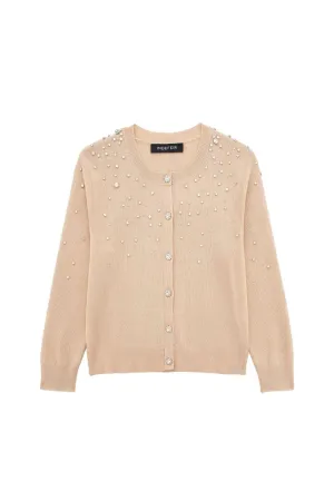 'Sophia' Pearl Knit Cardigan