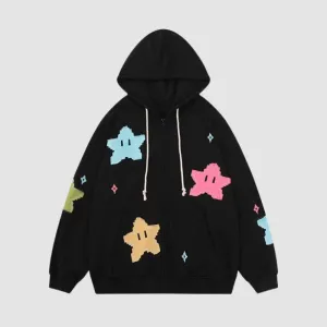 Starry Zip-Up Hoodie