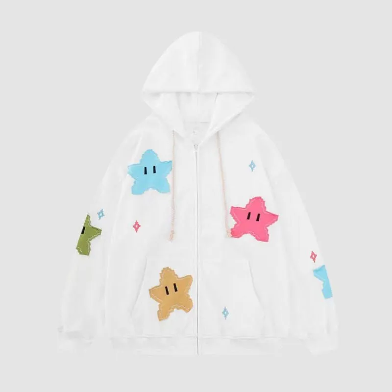 Starry Zip-Up Hoodie