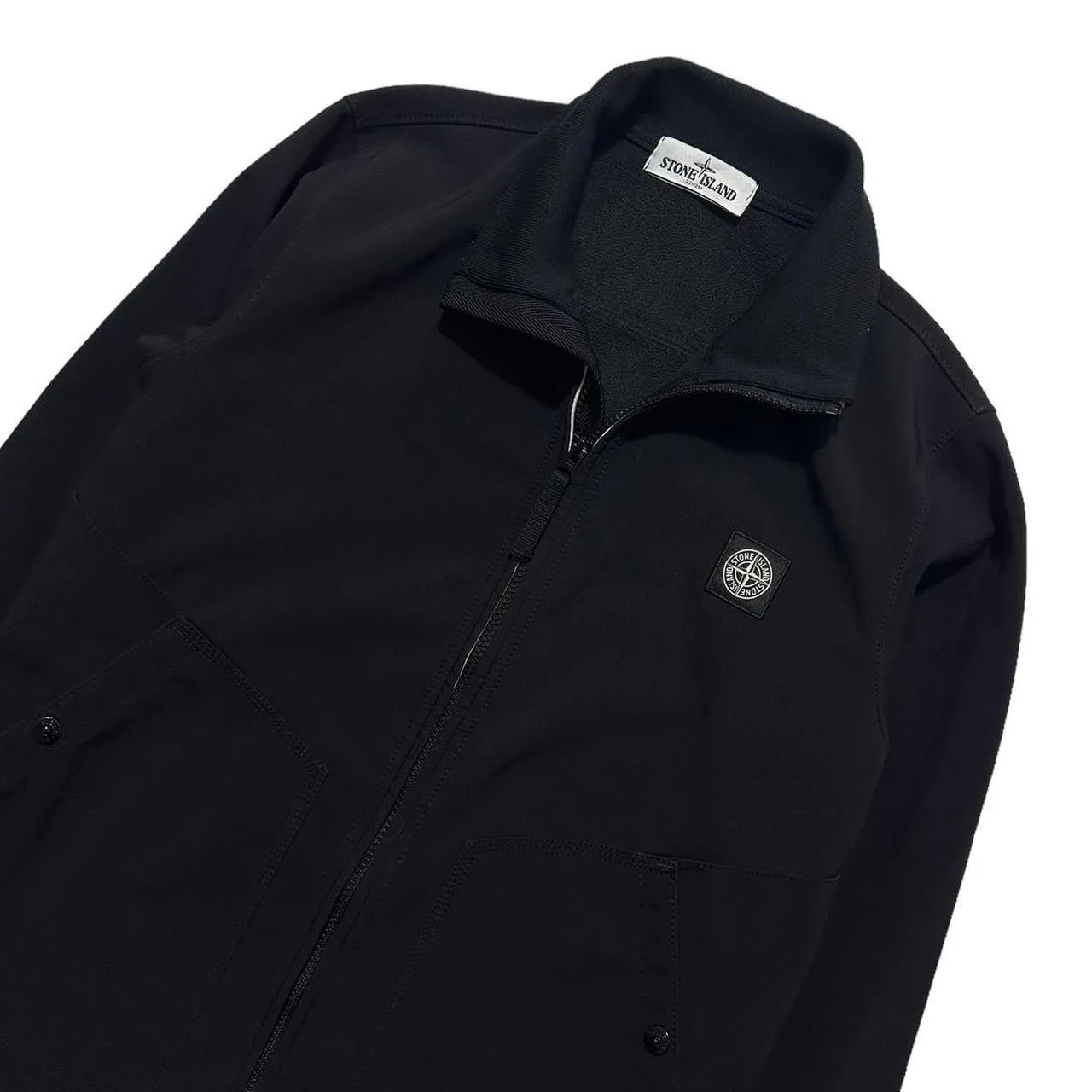 Stone Island Black Soft Shell-R Jacket