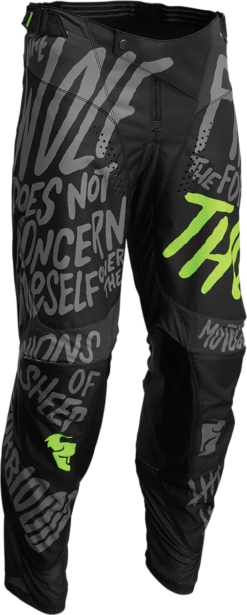 THOR Youth Pulse Counting Sheep Pants - Charcoal/Acid - 28 2903-2078