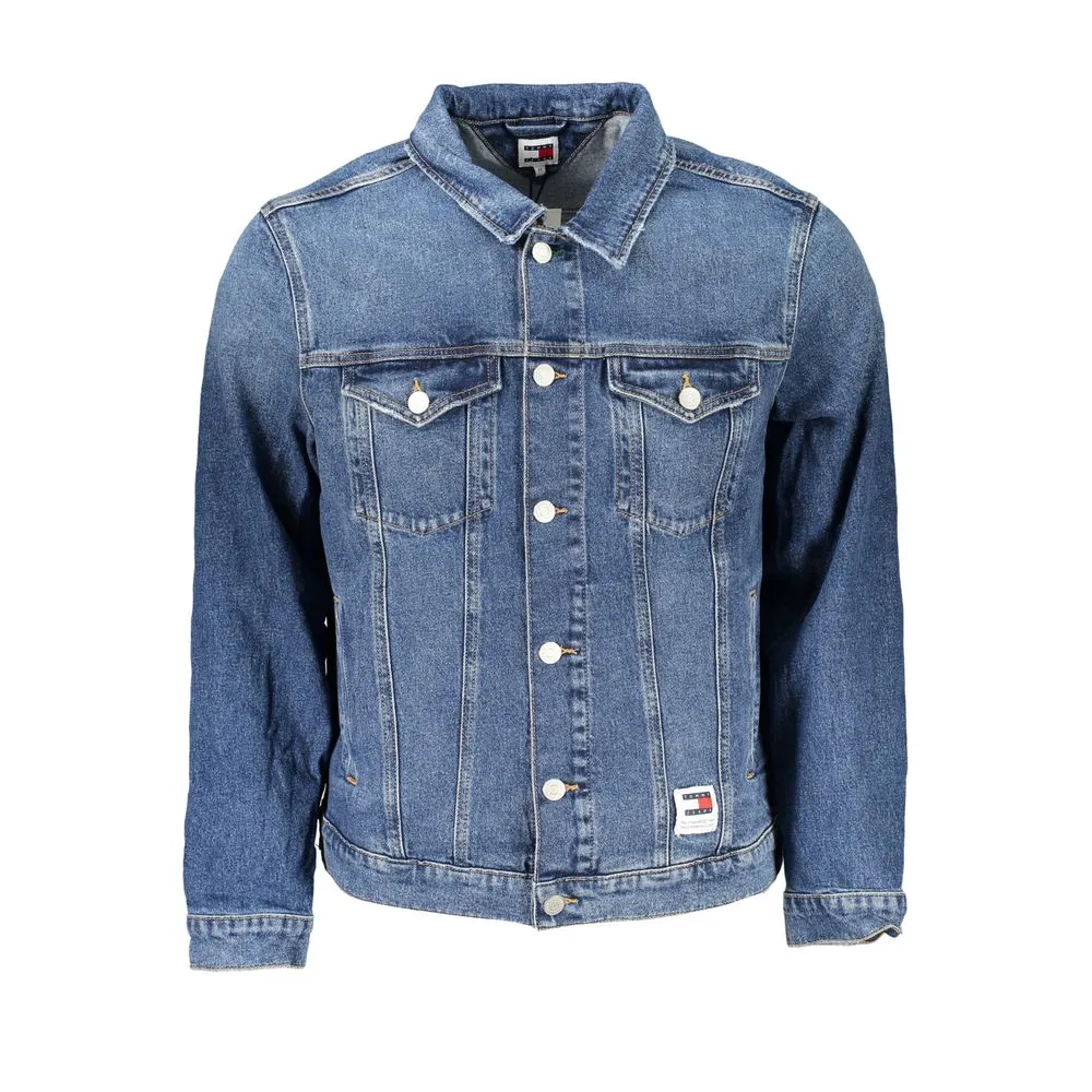 Tommy Hilfiger Chic Blue Denim Jacket with Regenerative Cotton