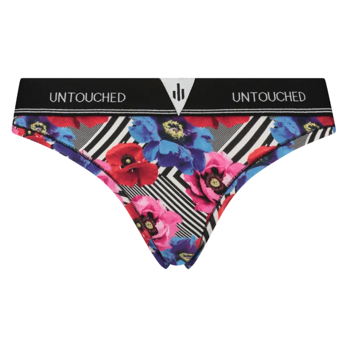 Trendy Flowers Thong Sample