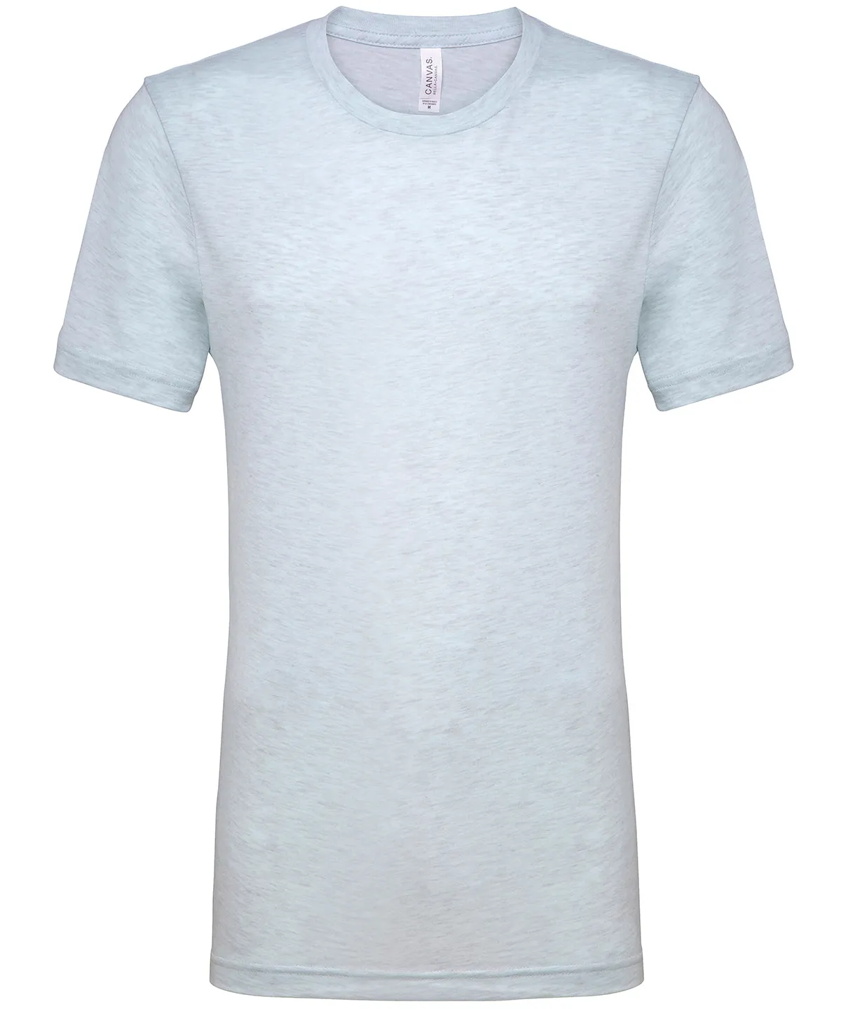 Unisex heather CVC short sleeve t-shirt | Heather Prism Ice Blue