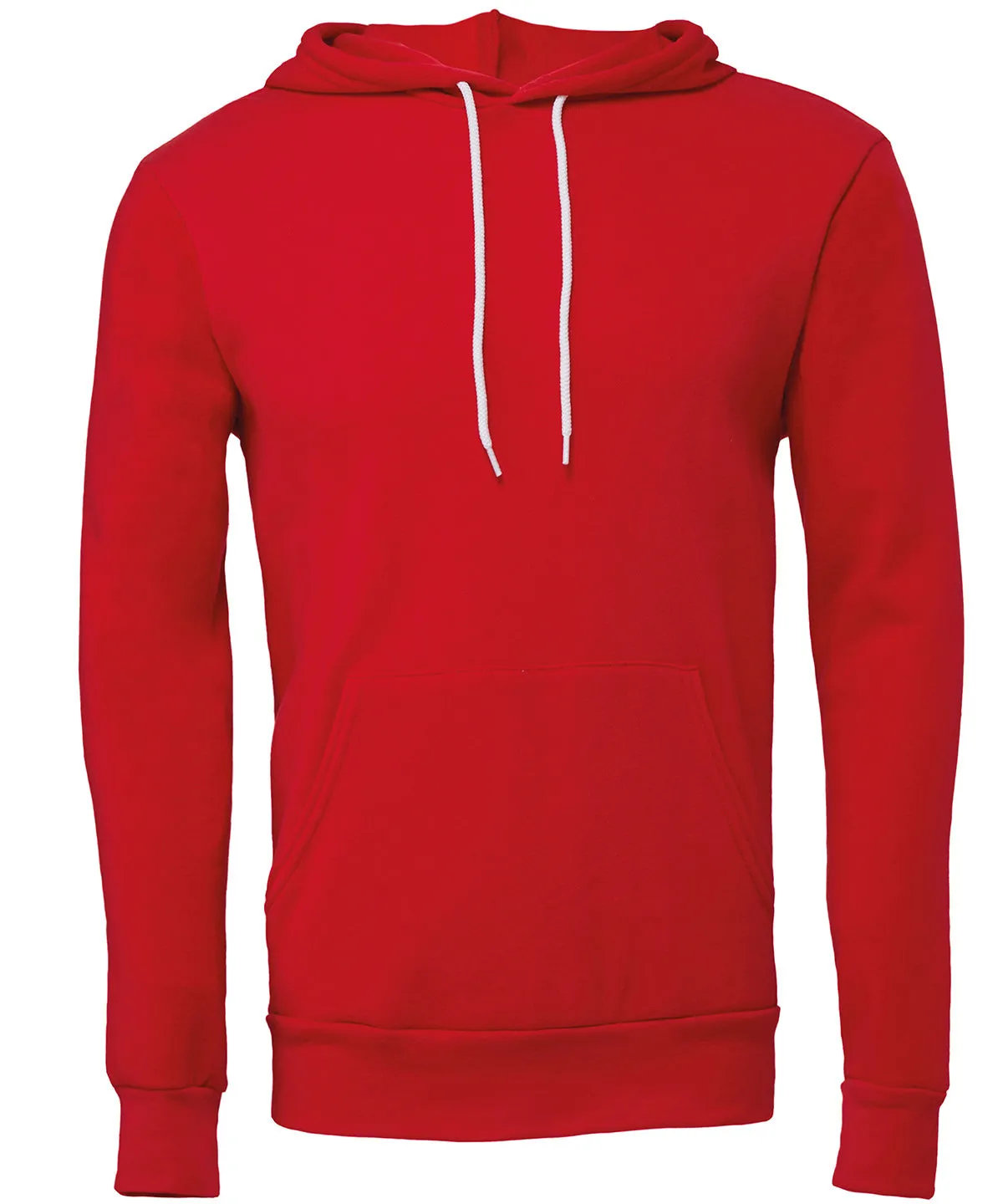 Unisex polycotton fleece pullover hoodie | Red