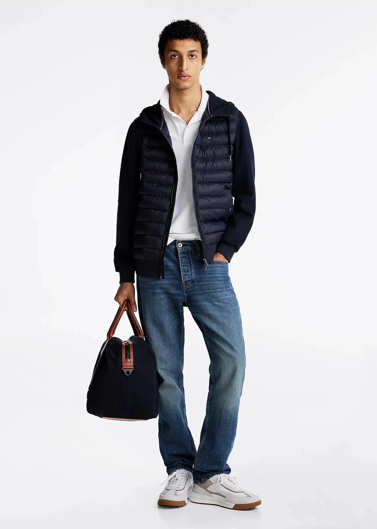 Veste bi matière Tommy Hilfiger marine