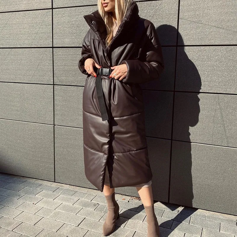 Winter Parkas Women Straight Loose Coats Women Elegant