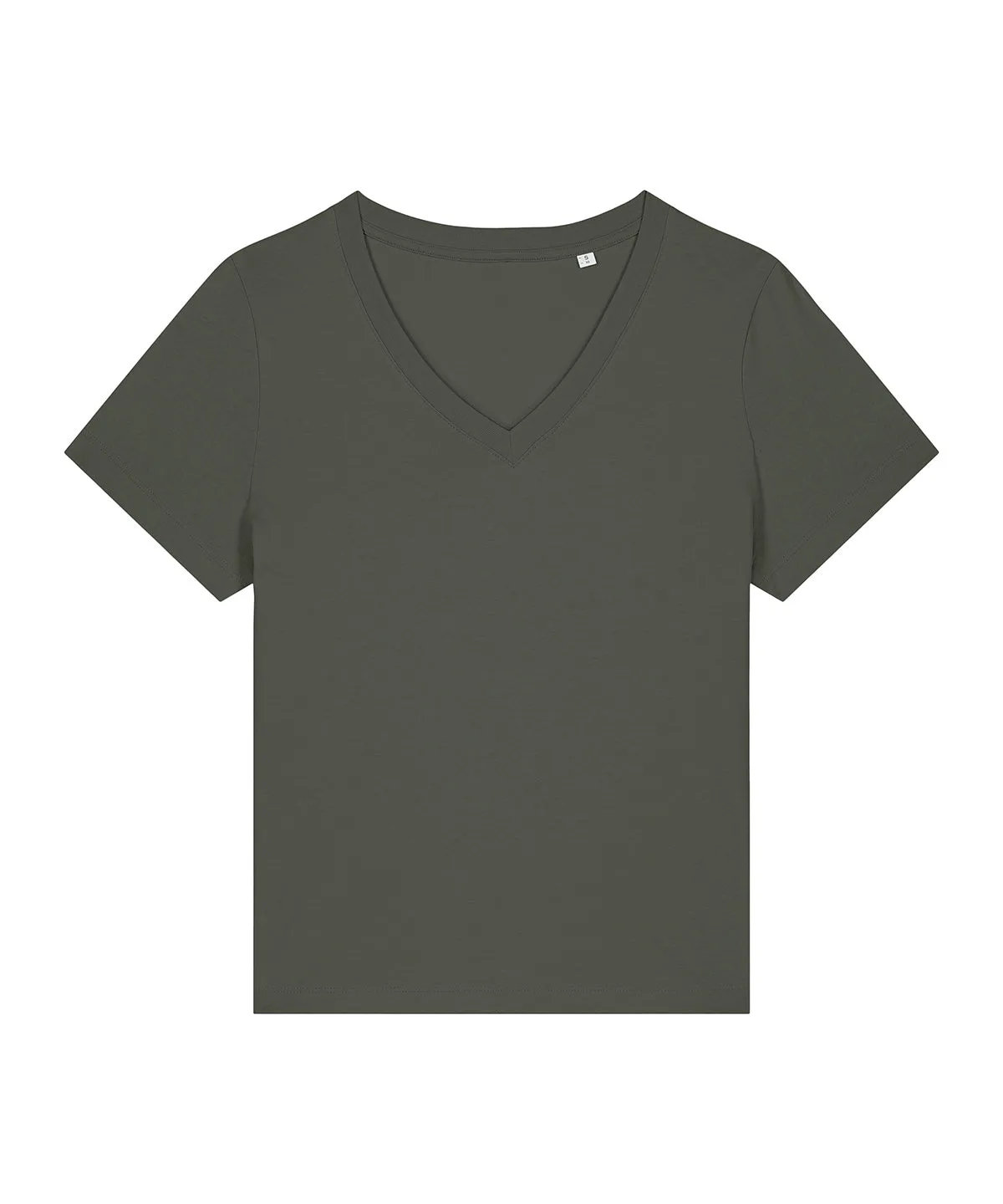 Womens Stella Isla v-neck t-shirt (STTW176) | Khaki