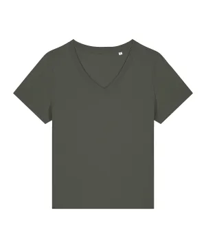 Womens Stella Isla v-neck t-shirt (STTW176) | Khaki