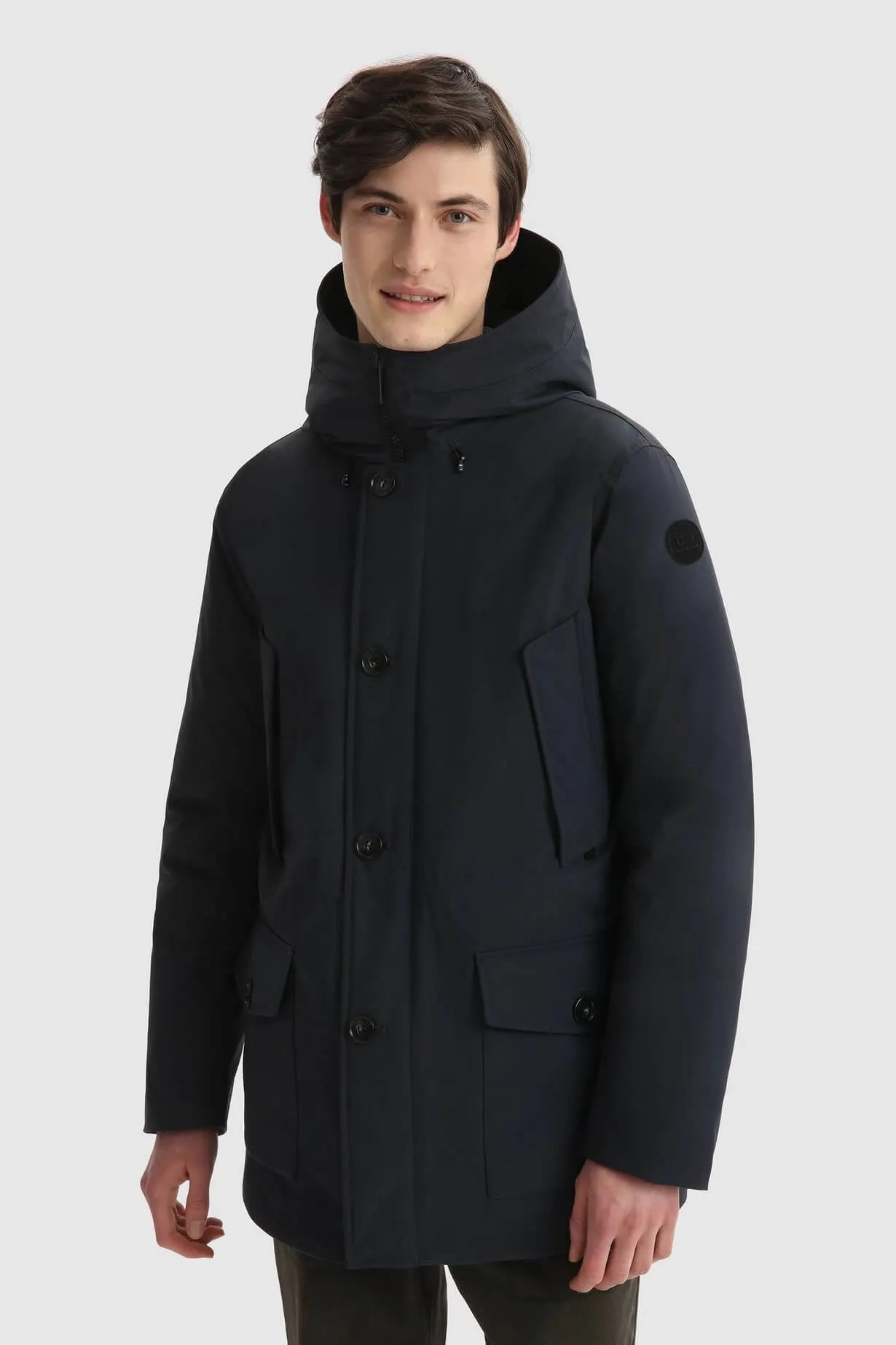 Woolrich Arctic Stretch Parka Melton Blue