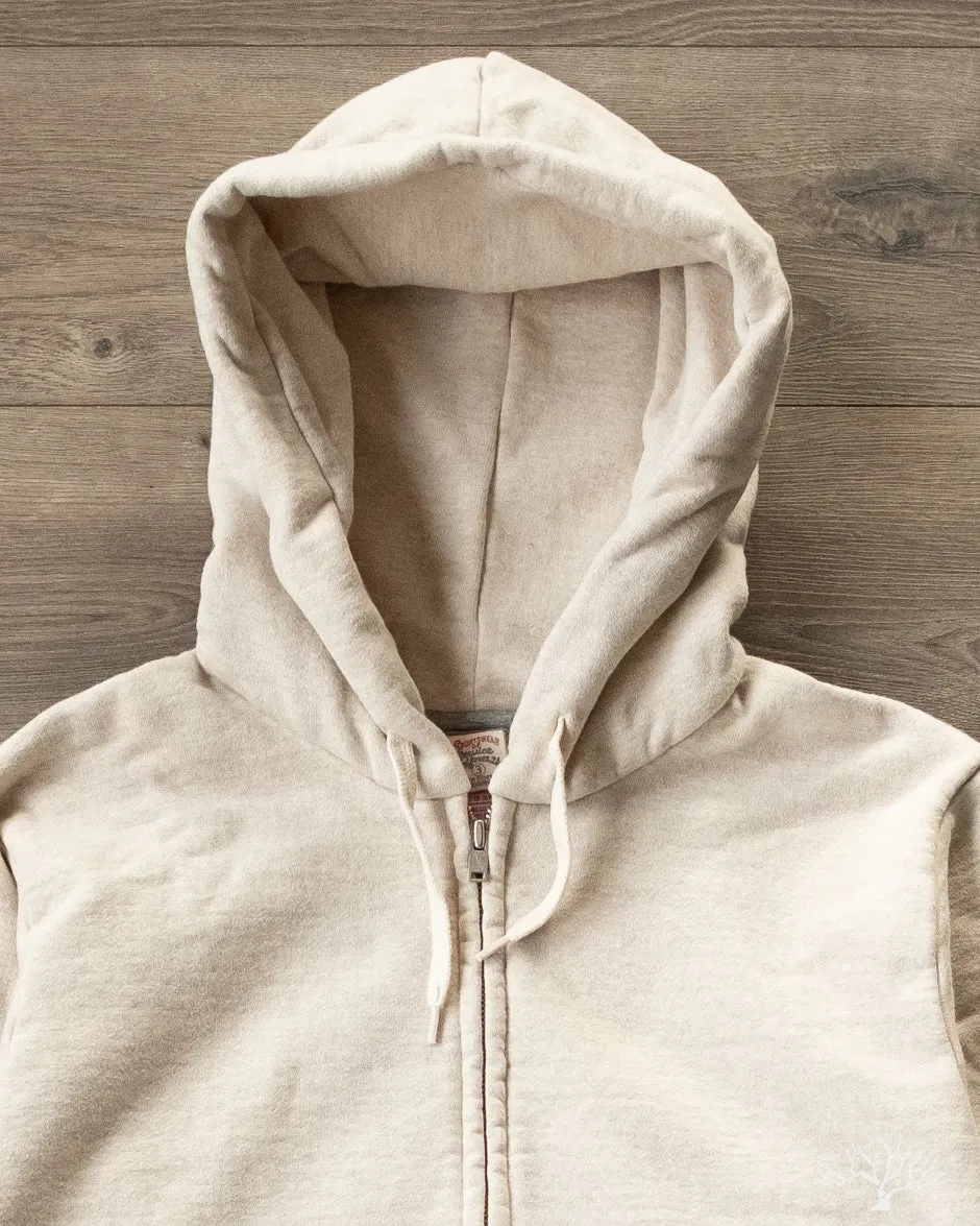 Zip Hoodie Sweatshirt - Oatmeal